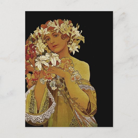 黄色の花1897 ポストカード (正面)