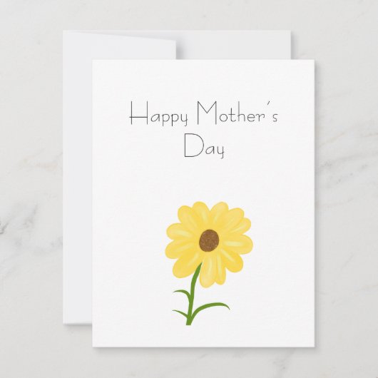 黄色の花 シーズンカード (正面)