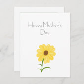 黄色の花 シーズンカード (正面/裏面)