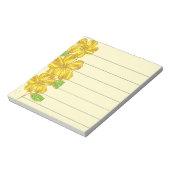黄色の花 ノートパッド (回転)