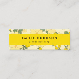 黄色の花,フローラ,花屋,花屋 スキニー名刺