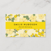 黄色の花，フローラ，花屋，花屋 名刺 (正面)