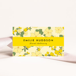 黄色の花,フローラ,花屋,花屋 名刺