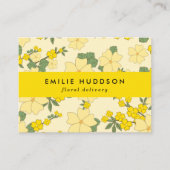 黄色の花,フローラ,花屋,花屋 名刺 (正面)