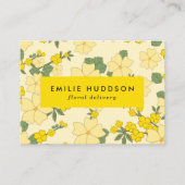 黄色の花,フローラ,花屋,花屋 名刺 (正面)