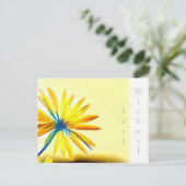 黄色の花　ベストウィッシュはがき ポストカード (スタンド正面)