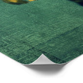 黄色の花 ポスター (角)