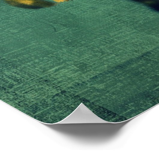 黄色の花 ポスター (角)