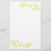 黄色の花 便箋 (正面)