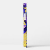 黄色の花：暗い背景の水のカラーアートワーク Case-Mate iPhoneケース (裏面 / 右)