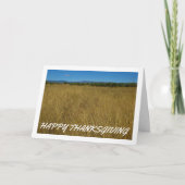 黄色の草の風景 カード (正面)