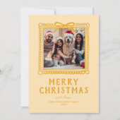 黄色の落書き フォトフレーム クリスマス (正面)