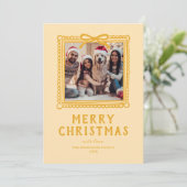 黄色の落書き フォトフレーム クリスマス (スタンド正面)