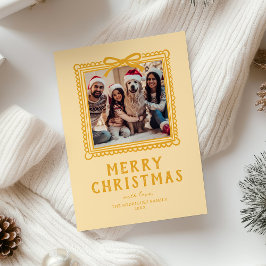 黄色の落書き フォトフレーム クリスマス