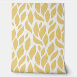 黄色の葉のパターン 壁紙