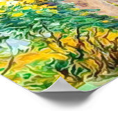 黄色の葉 ポスター (角)