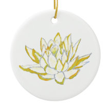 黄色の蓮の花ホームぶら下がったデコのペンダント