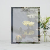 黄色の蓮の花 レターヘッド (スタンド正面)