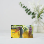 黄色の蘭の名刺 名刺 (スタンド正面)