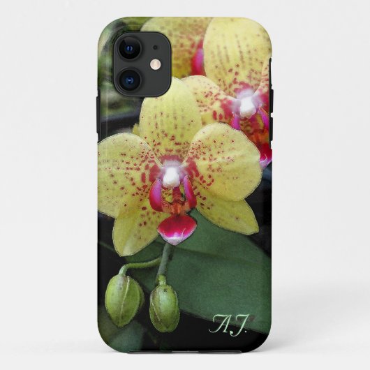 黄色の蘭の花の個人用iphone 5ケース Case-Mate iPhoneケース (裏面)