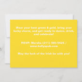 黄色の虹セントパトリックデーの招待状 招待状 (裏面)