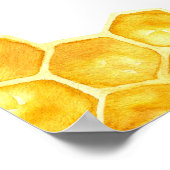 黄色の蜂蜜のまわりには赤ちゃんのシャワーのゲームを言わない ポスター (角)