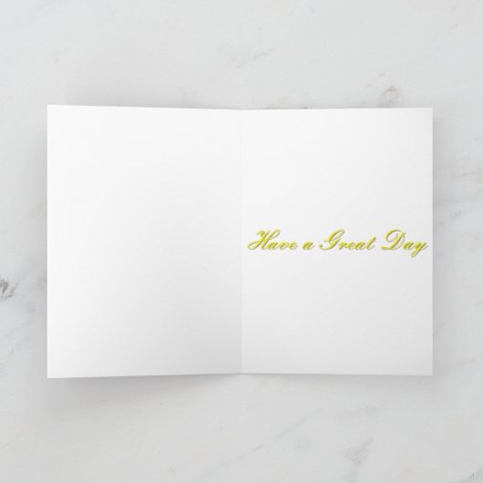 黄色の蝶と靴 カード (内部)