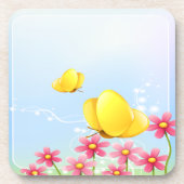 黄色の蝶 コースター (正面)