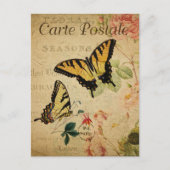 黄色の蝶 ポストカード (正面)