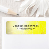 黄色の読みやすいプレーンエレガントミニマモダンリスト ラベル (インサイチュ)