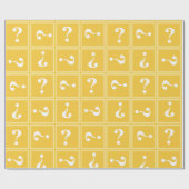 黄色の謎 ラッピングペーパー (フラット)