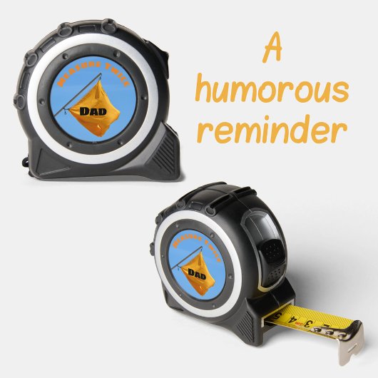 黄色の警告フラグ測定2回のパパおもしろい メジャー