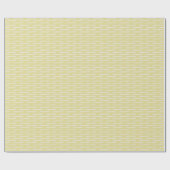 黄色の象牙のライン ラッピングペーパー (フラット)