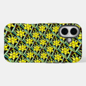黄色の貴重な花のパターン Case-Mate iPhoneケース (裏面 (横))