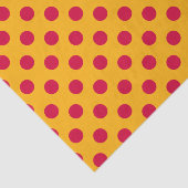 黄色の赤い水玉模様 薄葉紙 (詳細)