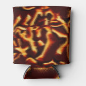 黄色の赤い汚れは、欠陥のあるスプレーまたはインクの通気孔に見える 缶クーラー (正面)