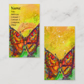 黄色の赤い蝶 名刺 (正面/裏面)