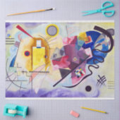 黄色の赤い青、ワジリー·カンディンスキー 薄葉紙 (クラフト)