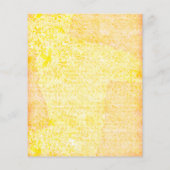 黄色の遭難スタイル文字フローラスクラップブック紙 (裏面)