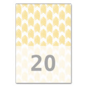 黄色の部族矢印テーブルカード テーブルナンバー (裏面)