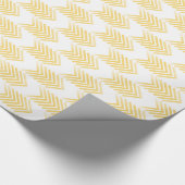 黄色の部族矢印パターン ラッピングペーパー (コーナー)