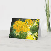 黄色の野の花 カード (正面)