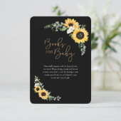 黄色の野の花 向日葵 花の絵本 赤ちゃんのための エンクロージャーカード (スタンド正面)