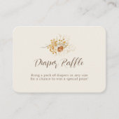 黄色の野生の花蝶の赤ちゃんシャワーエンクロージャ エンクロージャーカード (正面)