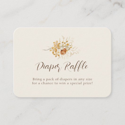 黄色の野生の花蝶の赤ちゃんシャワーエンクロージャ エンクロージャーカード (正面)