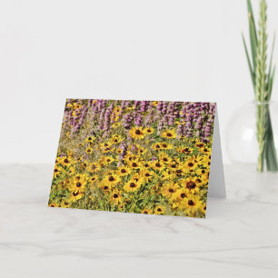 黄色の野生の花Meadow Art Card カード