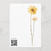 黄色の野結婚花 エンクロージャーカード (裏面)