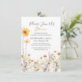 黄色の野結婚花 エンクロージャーカード (スタンド正面)