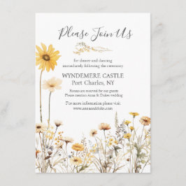 黄色の野結婚花 エンクロージャーカード