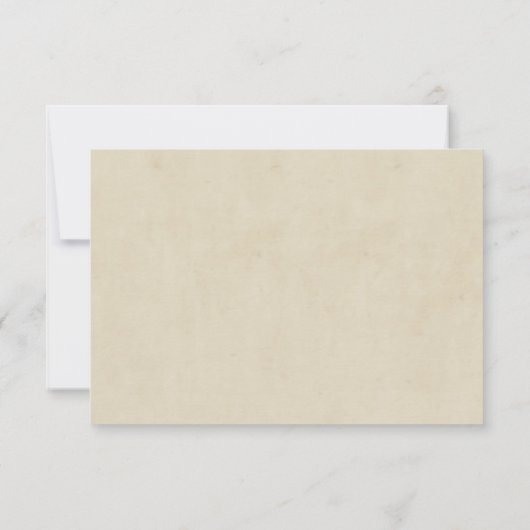 黄色の野結婚花 出欠カード (裏面)